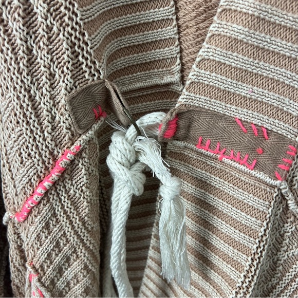 Free People All Washed Out Asymmetrical Knit Cardigan Sweater - Picture 3 of 8